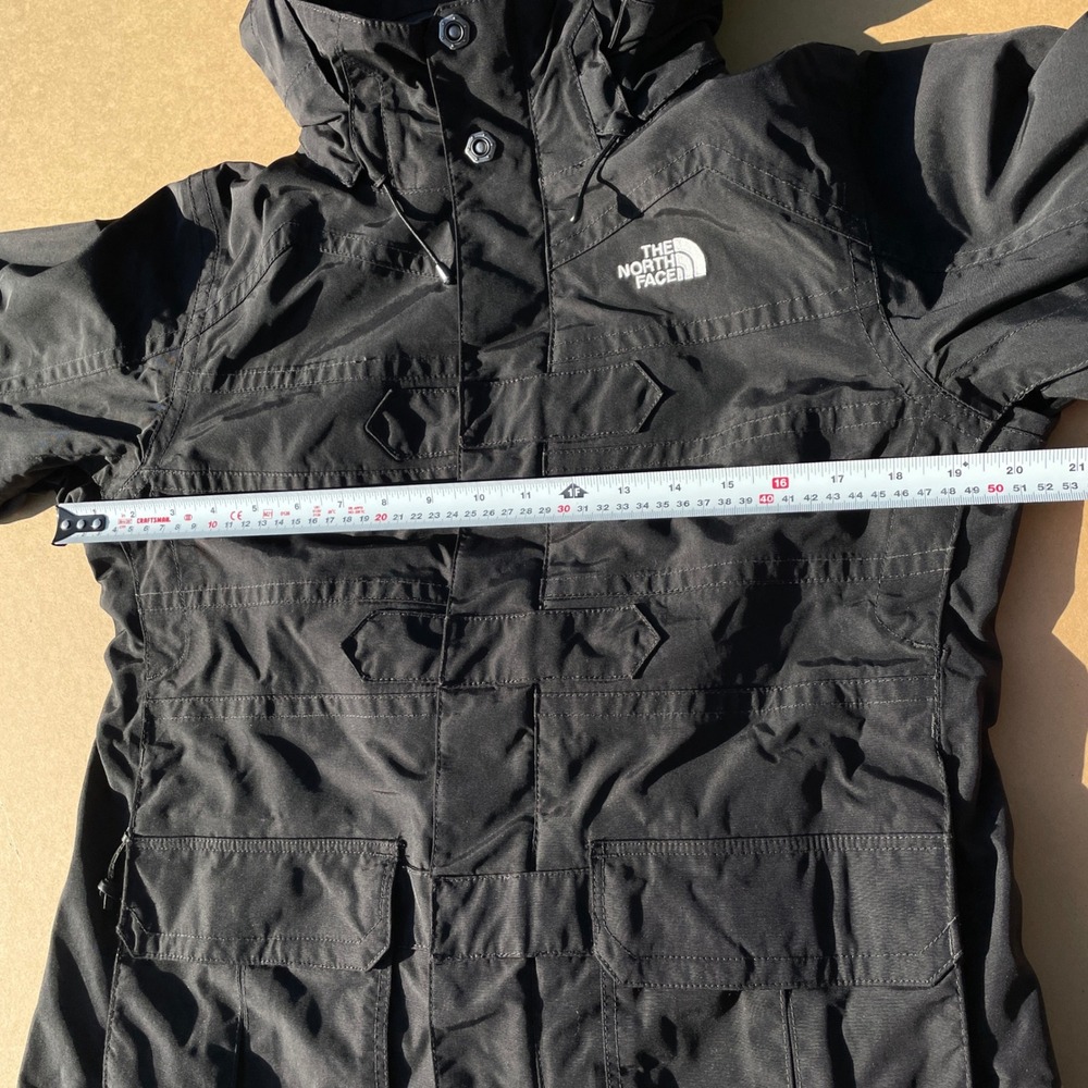 The North Face HyVent Jacket Womens Small Black Hiking Ski Detachable Hood Vents - Picture 7 of 10